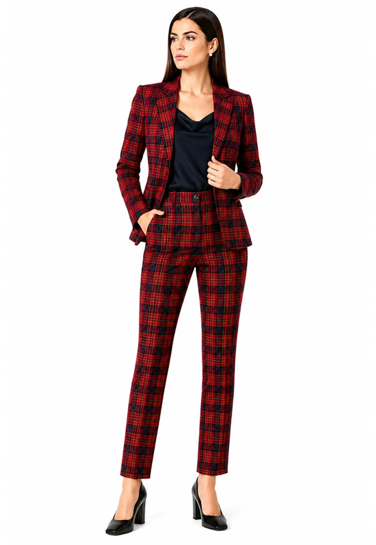 christmas suit tartan suit women