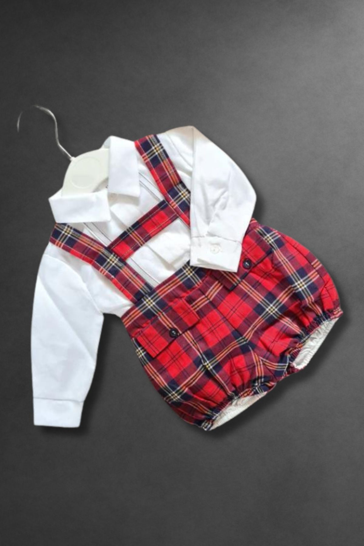 Baby Boys Tartan H-Bar Set – Scottish Kilt1