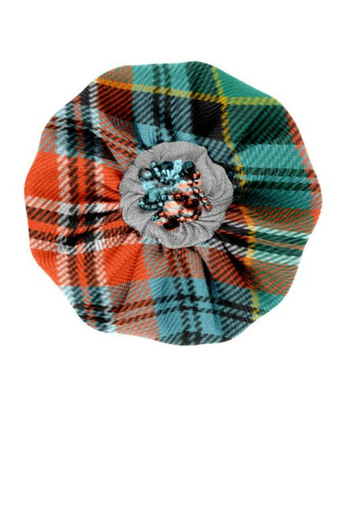 Buchanan Beaded Tartan Brooch