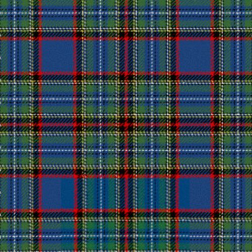 Stewart Muted Blue Tartan Polo Shirt - Royal Coat Of Arms Style