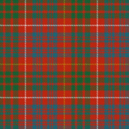Fox Red Tartan Crest Black Garden Flag