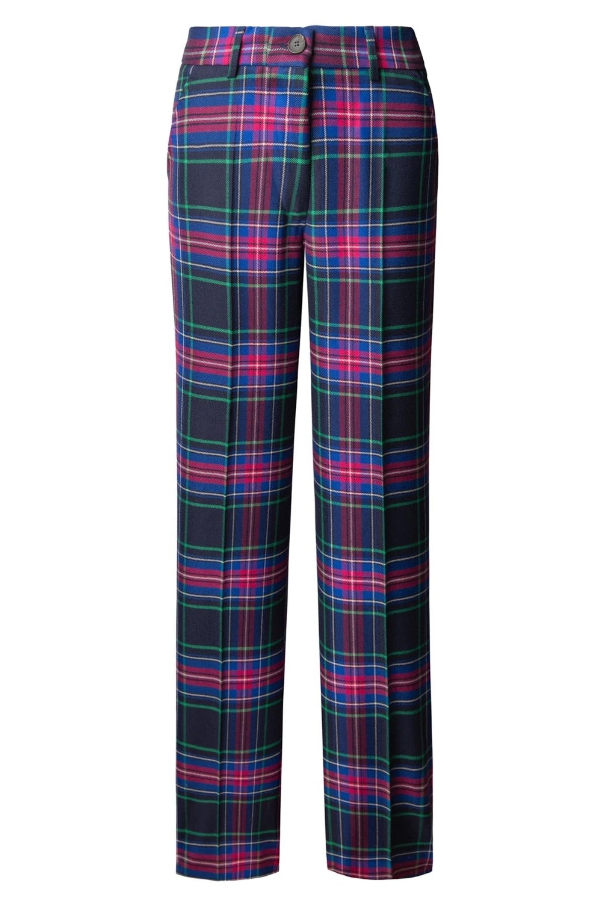 Ladies Wide Tartan Trouser with Turn Up – Scottish Kilt