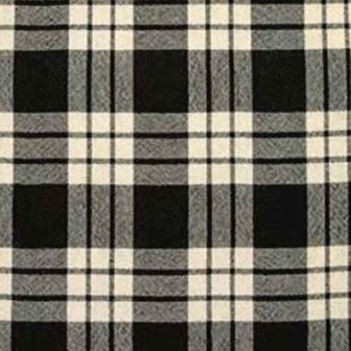 MacFarlane Black & White Ancient Tartan Crest Blanket