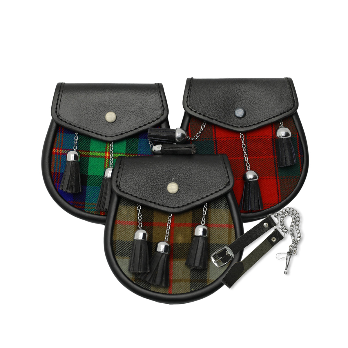 Matching Tartan Sporrans – Scottish Kilt
