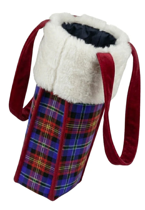 Black Watch Plaid Christmas Reticule Bag