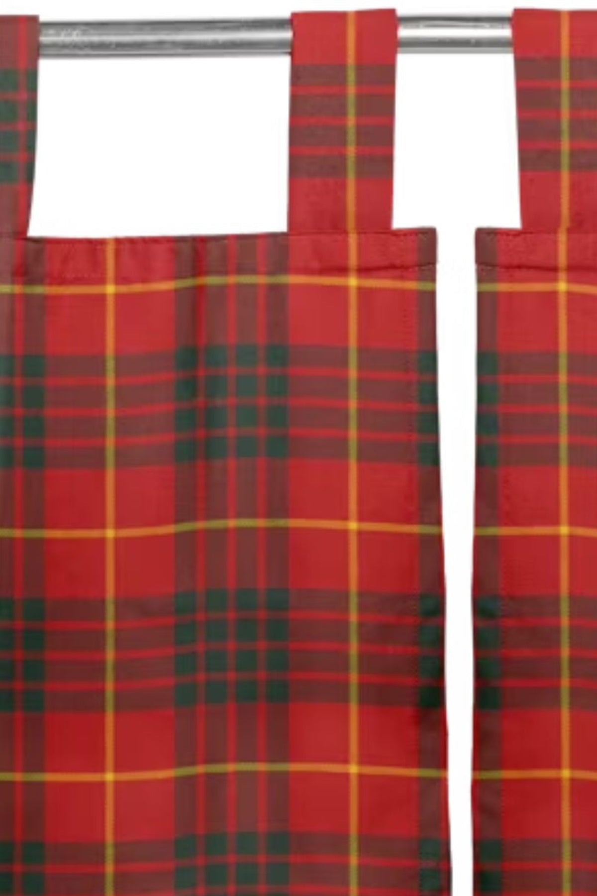 Tab Top Plaid Curtains