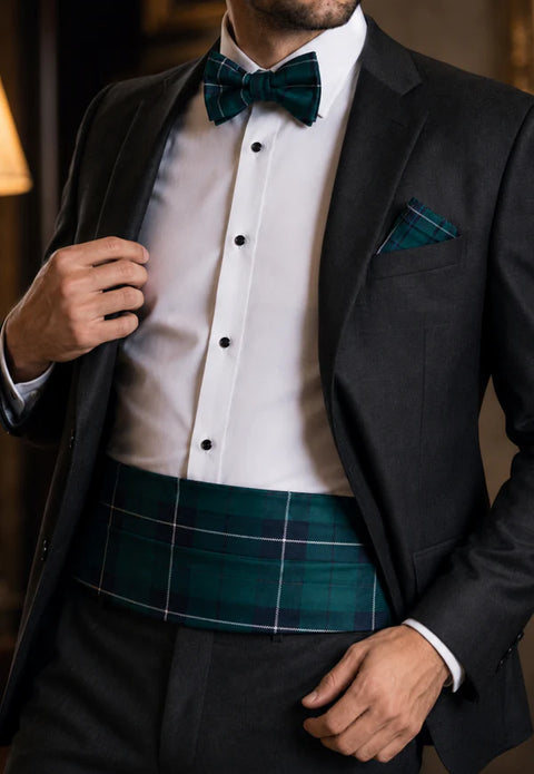 Cameron Tartan Cummerbund & Bow Tie Set