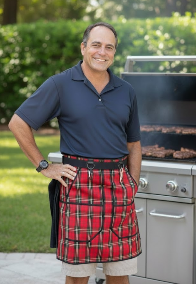 Tartan Grilling Apron