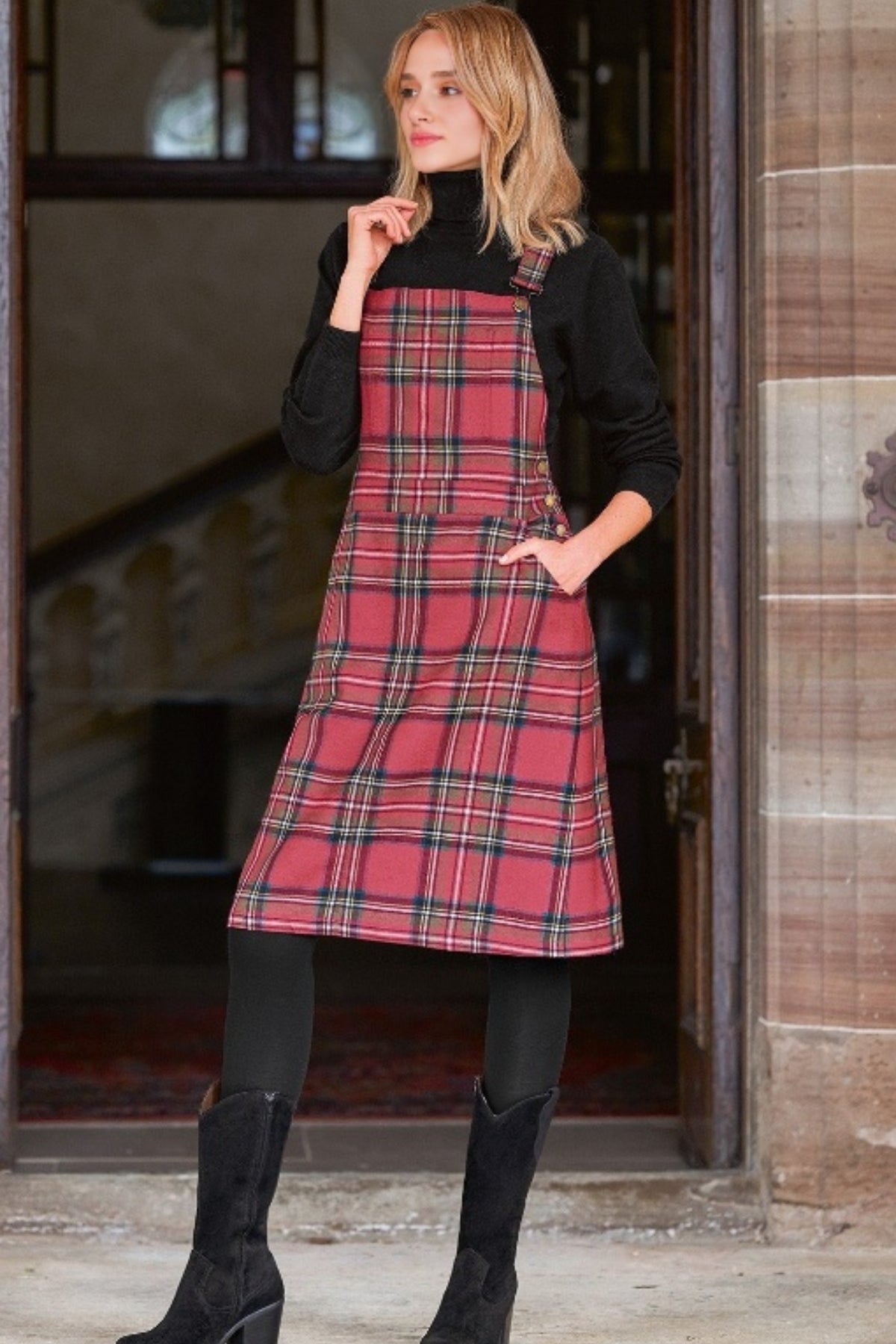 Tartan Ladies Pinafore Dress Tartan Ladies Pinafore Dress