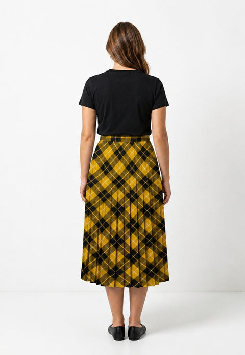 Tartan Precision Pleated Skirt