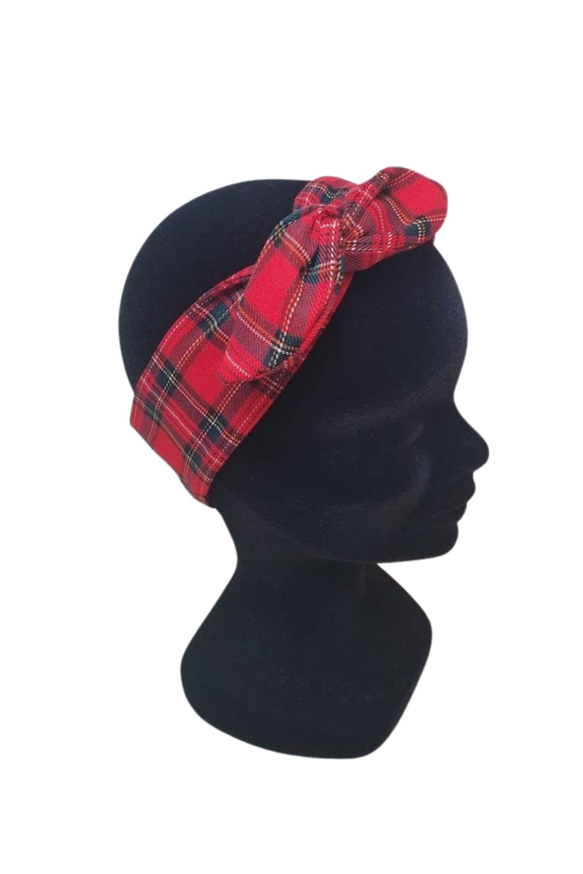 Women's Beaded Tartan Plaid Headband