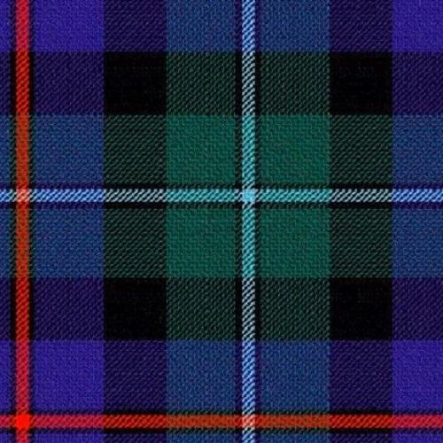 Men's Pure Wool Tartan Tie - Woven In Scotland, Campbell Of Cawdor Modern Pattern, 142cm - View #2