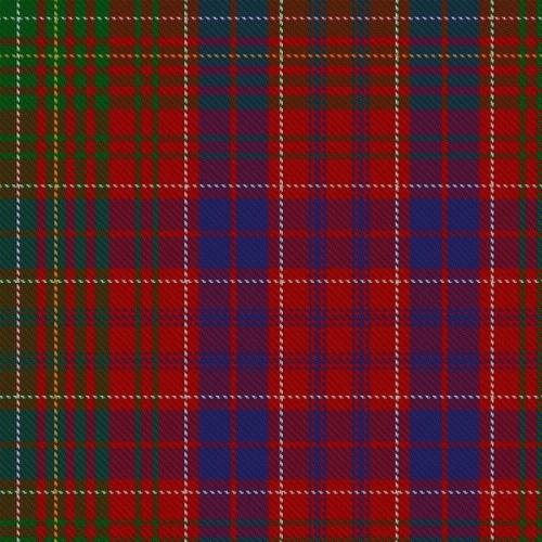 Lumsden Modern Tartan Crest 2D T-shirt - Alba Skull Style