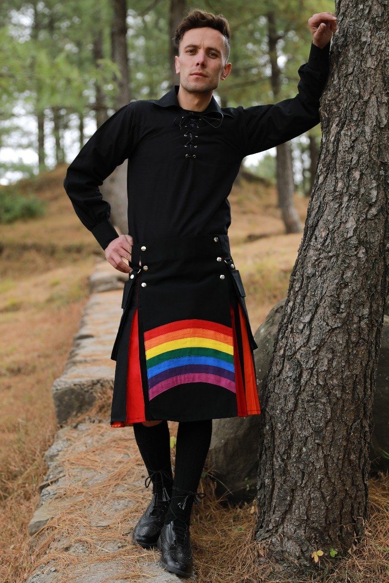 LGBTQ Tartan Kilt / Rainbow Kilt / Pride Kilt / affordablekilts