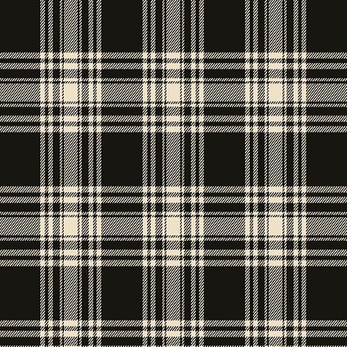 Menzies Dress Dance Black & White Ancient Tartan swatch