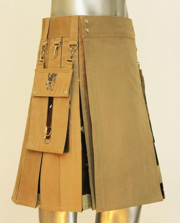 Tactical Hybrid Kilt In Khaki