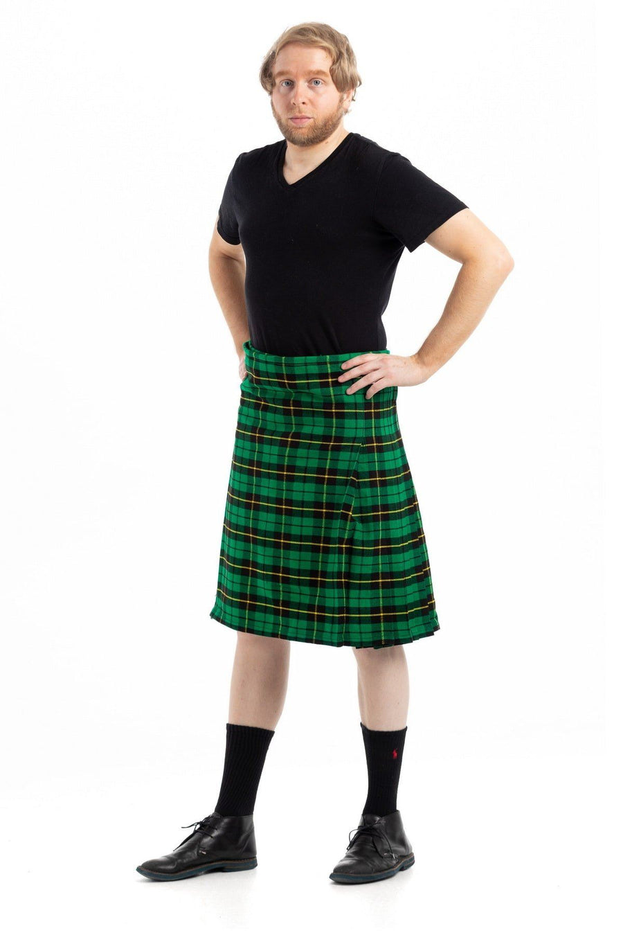Wallace Hunting Tartan kilt - side view