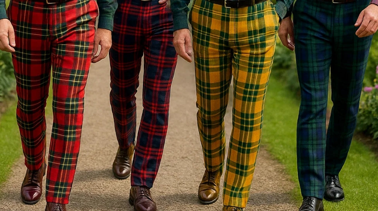 Men's Tartan Plaid Pants & Trews
