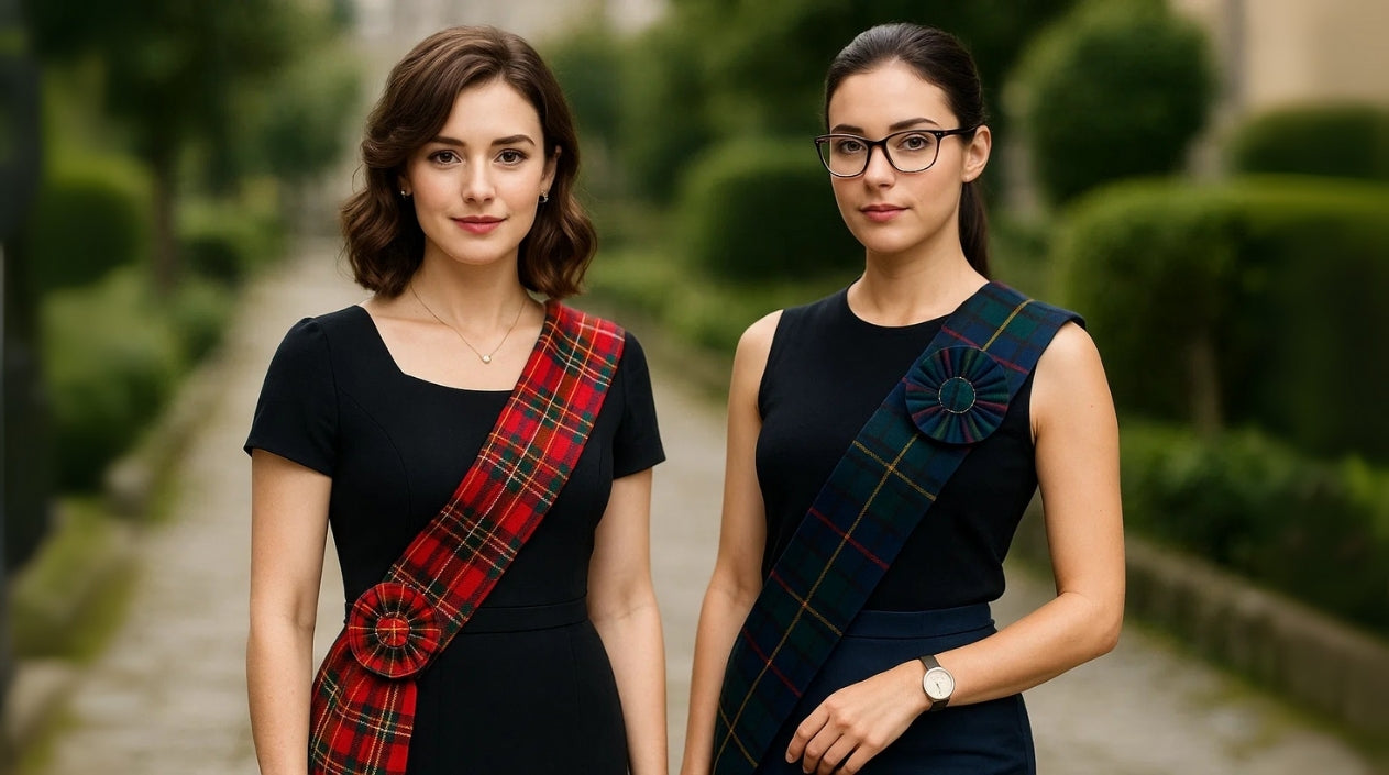 Tartan Plaid Sashes & Rosettes