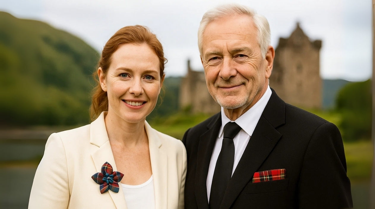 Tartan Plaid Brooches & Pocket Square