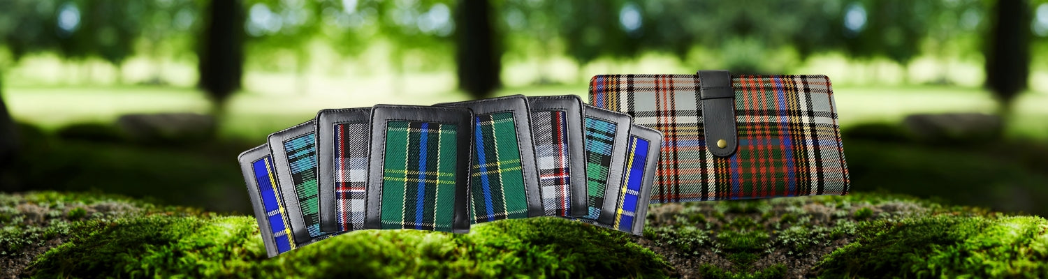 Tartan Plaid Leather Wallets