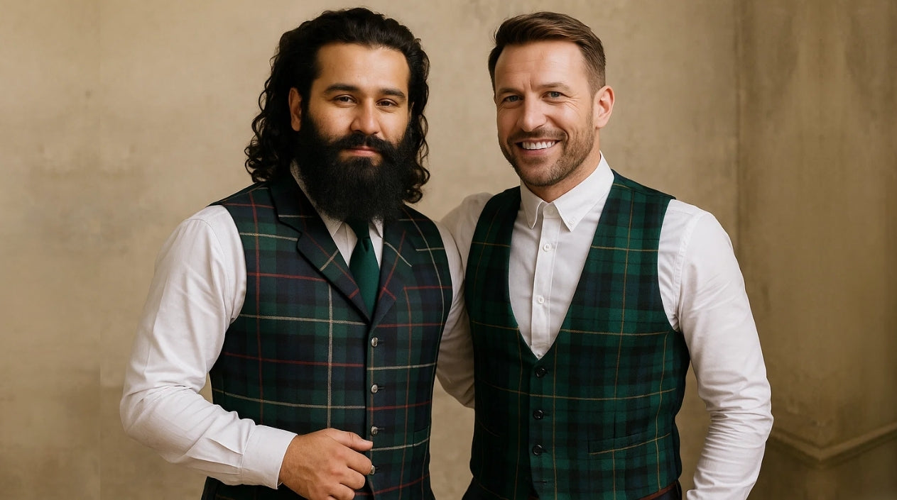 Men's Tartan Plaid Waistcoats