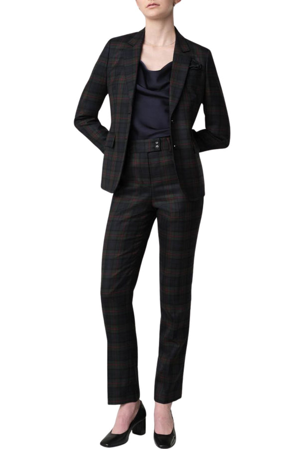 2-Piece Womens Plaid Suit