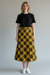 Tartan Precision Pleated Skirt
