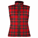 Women's Tartan Zip-Up Gilet