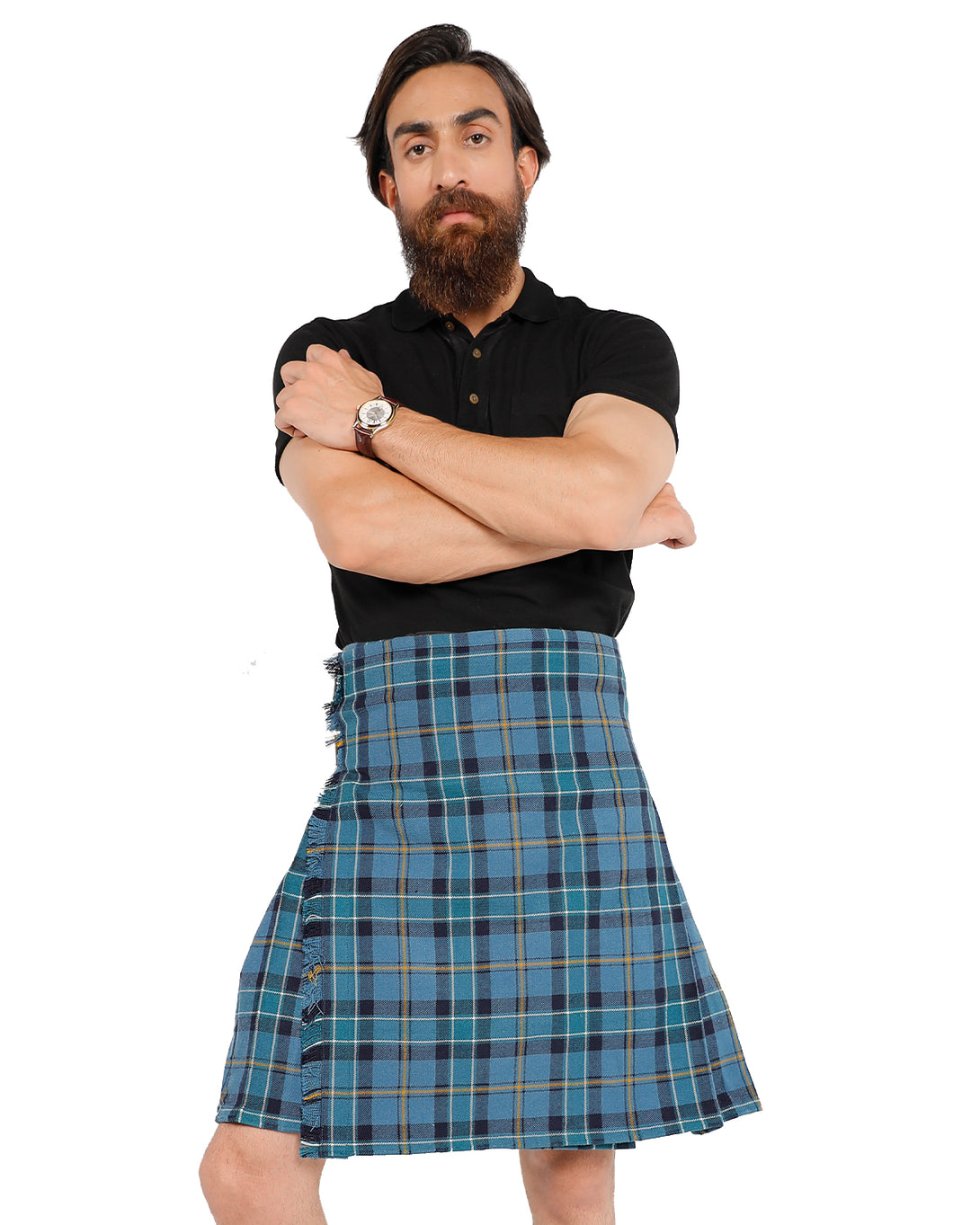 Front view of Banff and Buchan Ancient Bespoke kilt