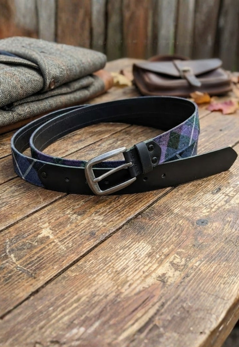 Black Leather Belt Lothian Design