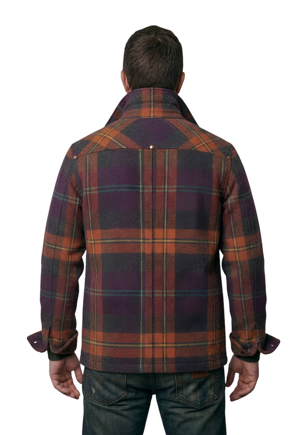 Blanket-Lined Tartan Chore Coat