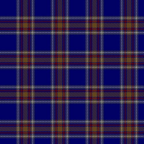 Blue Rust tartan swatch