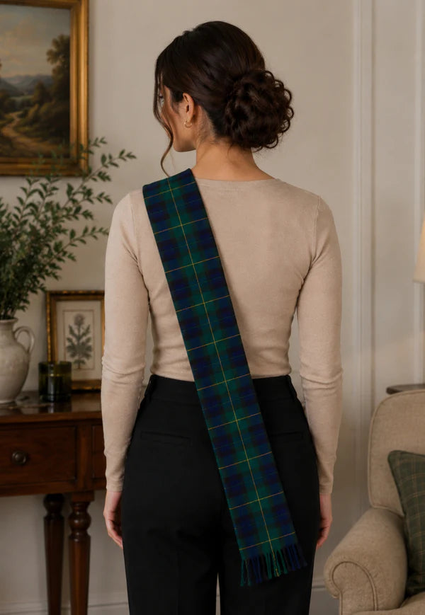Black Watch Bow Rosette Tartan Mini Sash