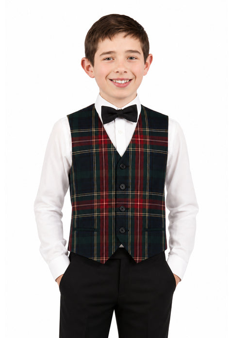 Boy's Tartan Waistcoat
