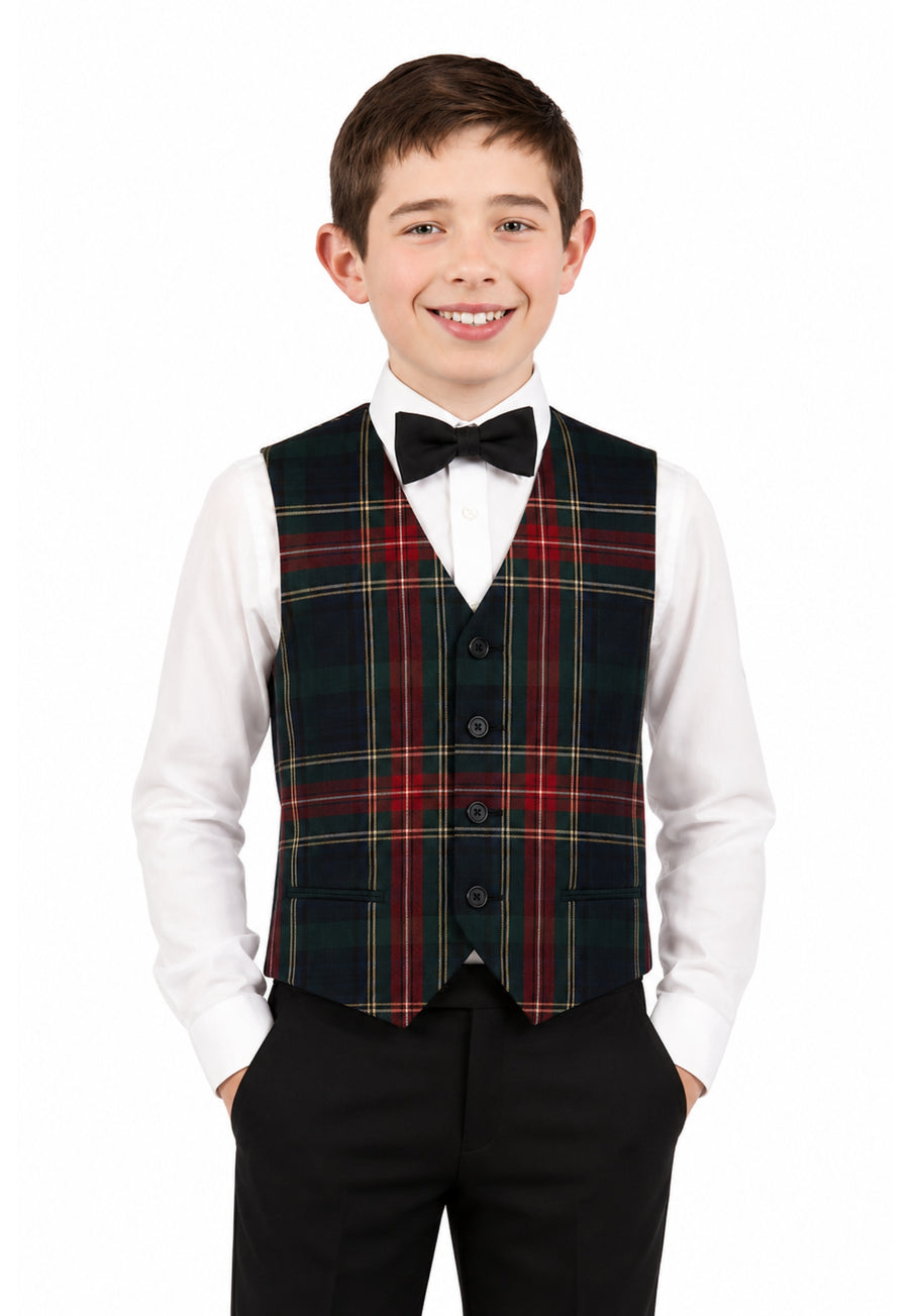 Boy's Tartan Waistcoat
