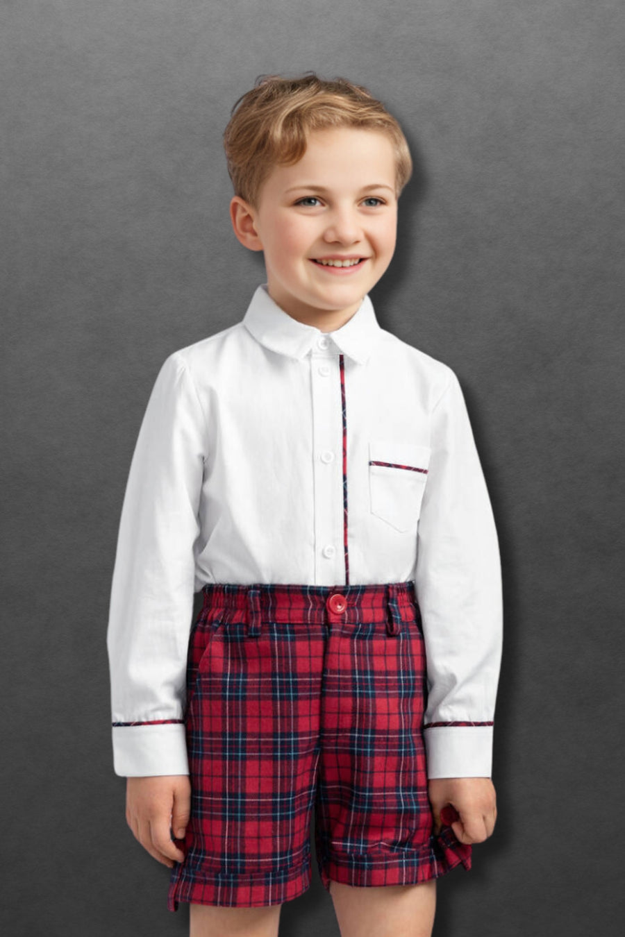 boys dress shorts Boy's Tartan Shorts
