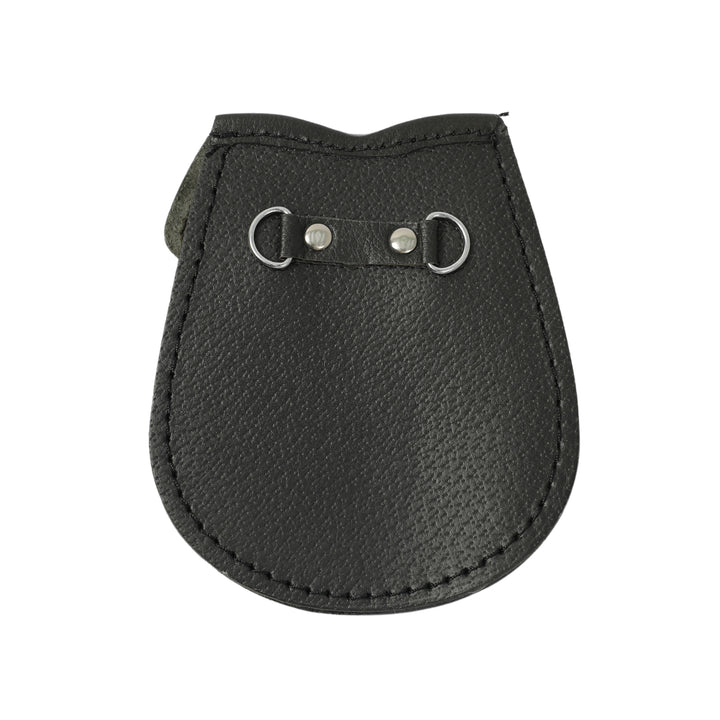 Boys' White Cowhide Sporran - back view