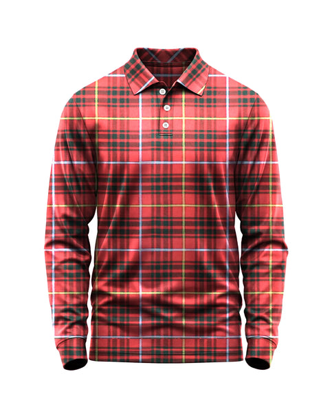 Bruce Full Sleeve Tartan Polo Shirt