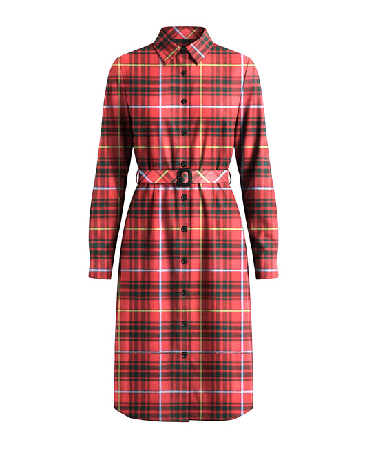 Bruce Plaid Button-Front Shirt Dress