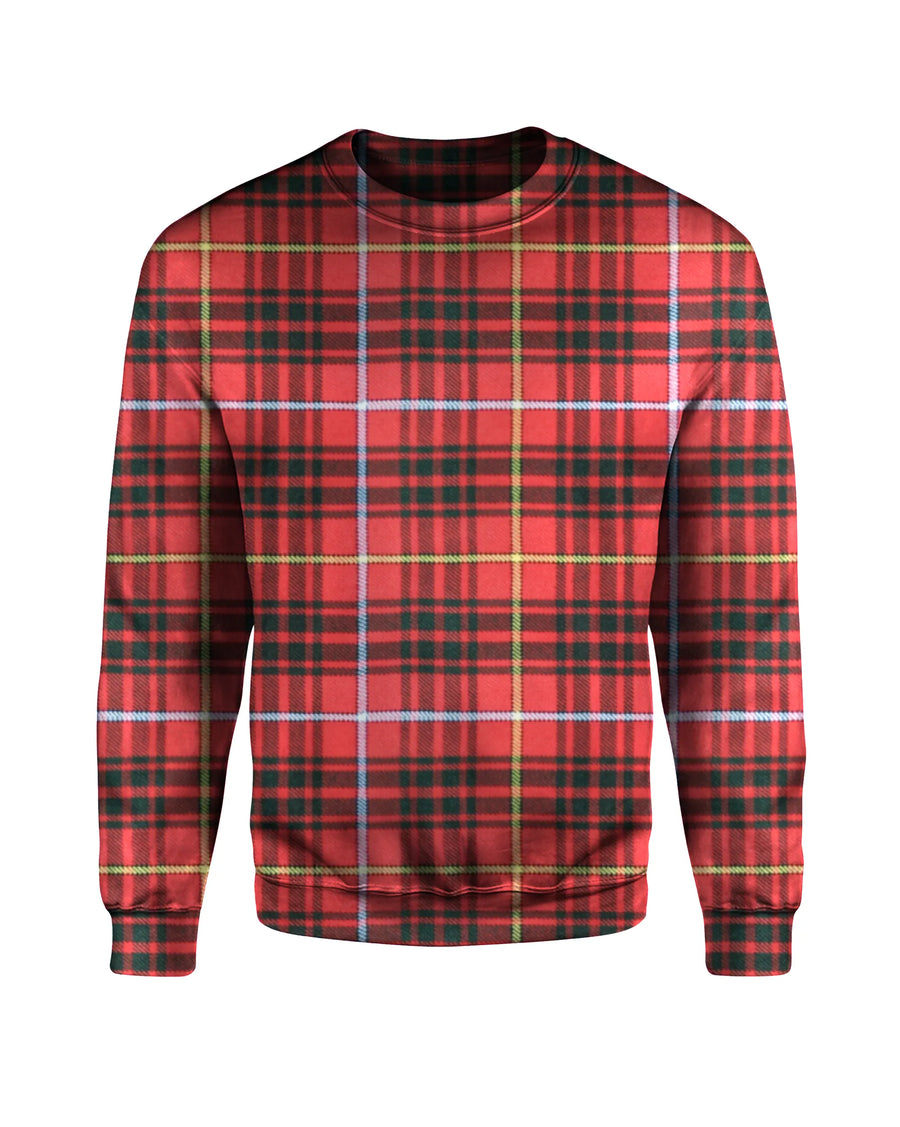Round Neck Full Sleeve Tartan Polo Shirt