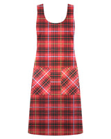 Bruce Tartan Cross Back Apron