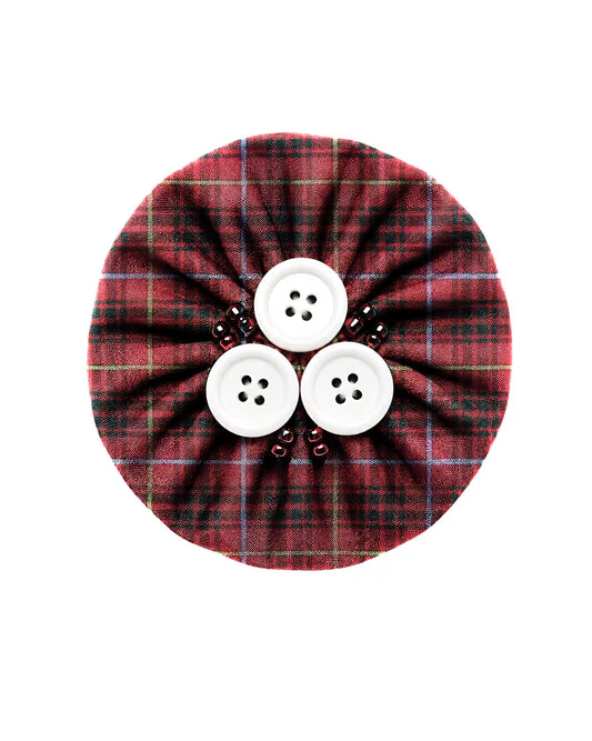Bruce 3 Buttons Tartan Clip