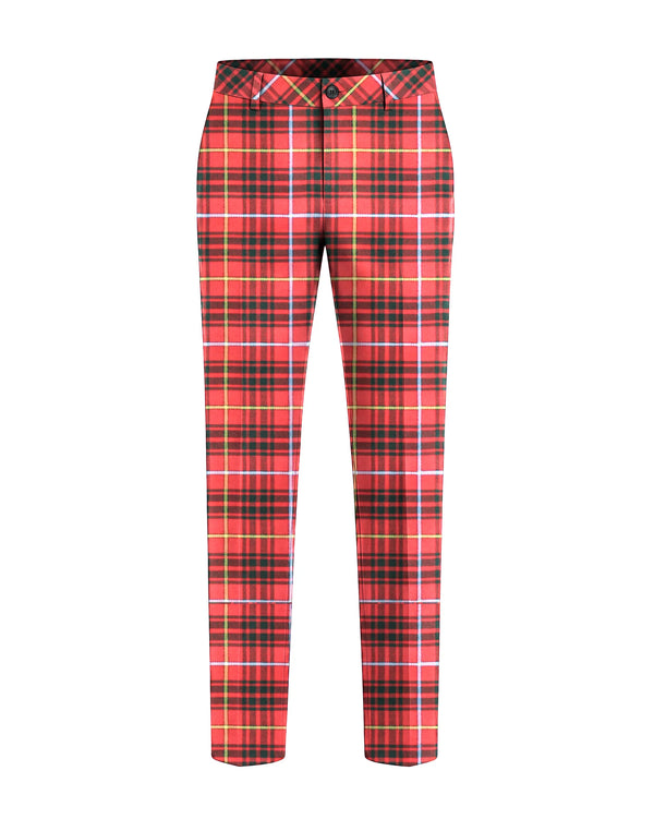 Bruce Dual-Tartan Contrast Pant