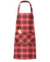 Bruce Multiple Pockets Tartan Apron