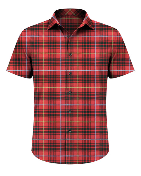Bruce Plaid Short Sleeve Button Shirt