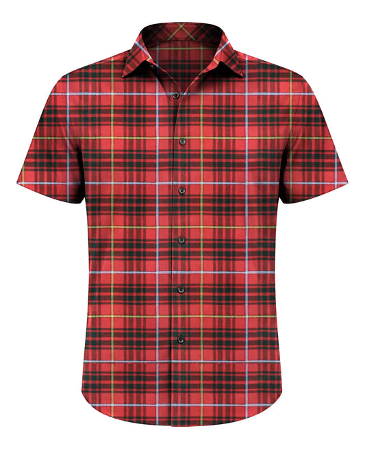 Bruce Plaid Short Sleeve Button Shirt