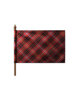 Bruce Pole Sleeve Tartan Flag