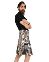 Side view of CamoCraft Field kilt