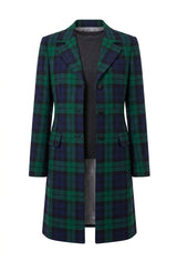 Campbell Tartan Longline Tartan Jacket